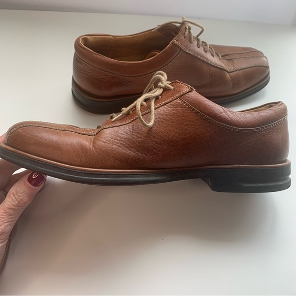 Sandro Moscoloni Men’s Light Brown Comfort Walk Leather Oxford Made In Brazil - Picture 7 of 11